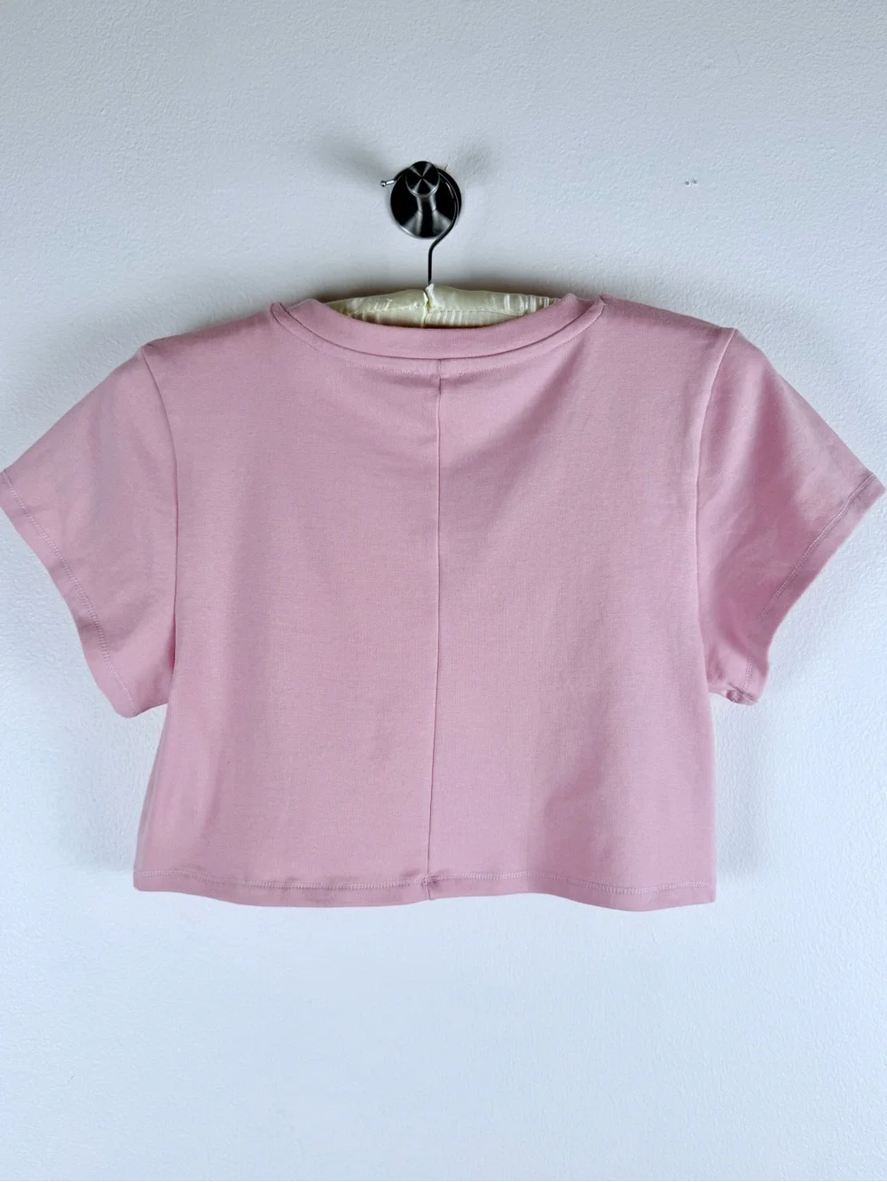 Free People Baby Pink Cropped Tee NWT Large msrp $48